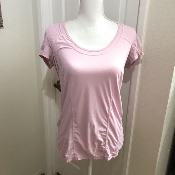 Zella Pink Yoga Exercise Top Sz Lg - Picture 1 of 7